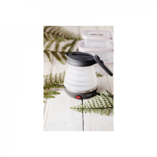 Adler | Travel kettle | AD 1279 | Electric | 750 W | 0.6 L | Silicon | White