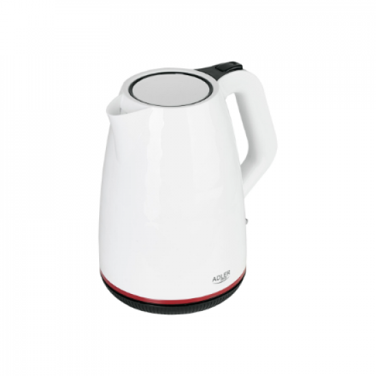 Adler | Kettle | AD 1277 | Standard | 2200 W | 1.7 L | Plastic | 360° rotational base | White