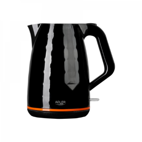 Adler | Kettle | AD 1277 | Standard | 2200 W | 1.7 L | Plastic | 360° rotational base | Black