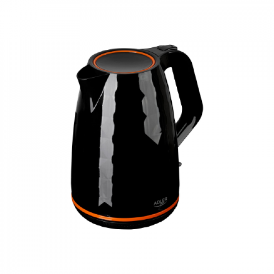 Adler | Kettle | AD 1277 | Standard | 2200 W | 1.7 L | Plastic | 360° rotational base | Black
