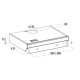 CATA | Hood | F-2060 | Conventional | Energy efficiency class C | Width 60 cm | 195 m³/h | Mechanical control | LED | White