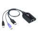 Aten | USB DisplayPort Virtual Media KVM Adapter Cable (Support Smart Card Reader and Audio De-Embedder)