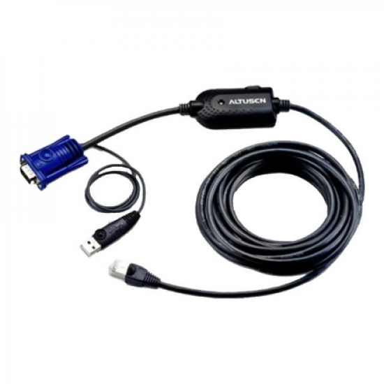 Aten | USB VGA KVM Adapter | KA7970-AX | 1 x RJ-45 Male with 4.5m Cat 5, 1 x USB Type A Male, 1 x HDB-15 Male