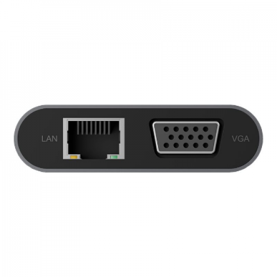 Icy Box IB-DK4040-CPD USB Type-C™ DockingStation with two video interfaces | Raidsonic