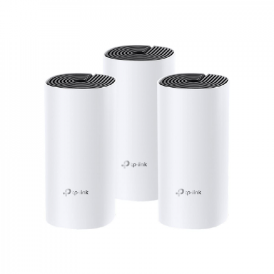 Whole Home Mesh WiFi System | Deco M4 (3-Pack) | 802.11ac | 300+867 Mbit/s | 10/100/1000 Mbit/s | Ethernet LAN (RJ-45) ports 2 | Mesh Support Yes | MU-MiMO Yes | No mobile broadband | Antenna type 2xInternal | No