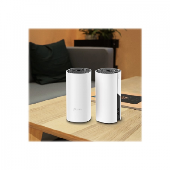 Whole Home Mesh WiFi System | Deco M4 (2-Pack) | 802.11ac | 300+867 Mbit/s | 10/100/1000 Mbit/s | Ethernet LAN (RJ-45) ports 2 | Mesh Support No | MU-MiMO Yes | No mobile broadband | Antenna type 2xInternal | No