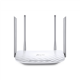Router | Archer C50 | 802.11ac | 300+867 Mbit/s | 10/100 Mbit/s | Ethernet LAN (RJ-45) ports 4 | Mesh Support No | MU-MiMO No | No mobile broadband | Antenna type 2xExternal