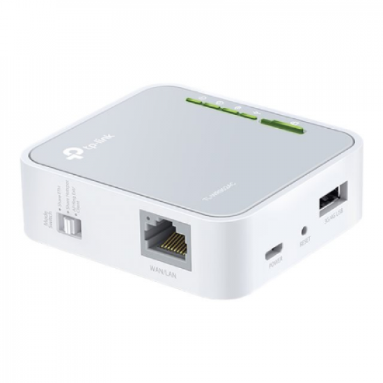 Router | TL-WR902AC | 802.11ac | 300+433 Mbit/s | 10/100 Mbit/s | Ethernet LAN (RJ-45) ports 1 | Mesh Support No | MU-MiMO No | No mobile broadband | Antenna type 3xInternal | 1x USB 2.0