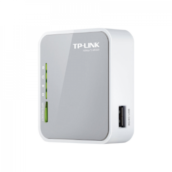 4G LTE Router | TL-MR3020 | 802.11n | 300 Mbit/s | 10/100 Mbit/s | Ethernet LAN (RJ-45) ports 3 | Mesh Support No | MU-MiMO No | No mobile broadband | Antenna type 2xDetachable antennas