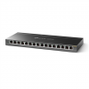 TP-LINK | Switch | TL-SG116E | Web managed | Wall mountable | Gigabit Ethernet (copper) ports quantity 16 | Power supply type External | 36 month(s)