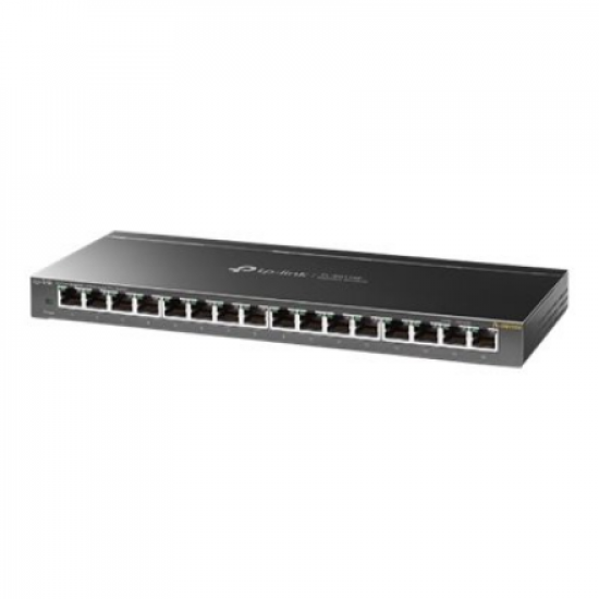 TP-LINK | Switch | TL-SG116E | Web managed | Wall mountable | Gigabit Ethernet (copper) ports quantity 16 | Power supply type External | 36 month(s)