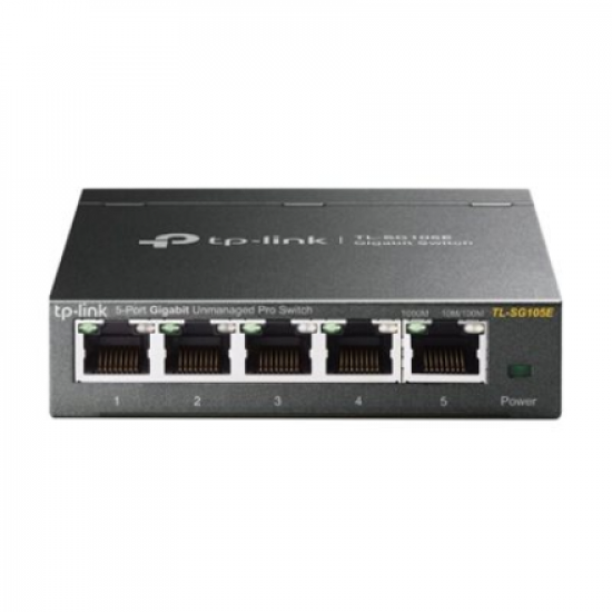 TP-LINK | Switch | TL-SG105E | Web managed | Wall mountable | Gigabit Ethernet (copper) ports quantity 5 | Power supply type External | 36 month(s)