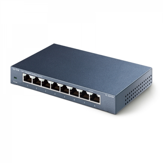 TP-LINK | Switch | TL-SG108 | Unmanaged | Desktop | Gigabit Ethernet (copper) ports quantity 8 | Power supply type External | 36 month(s)