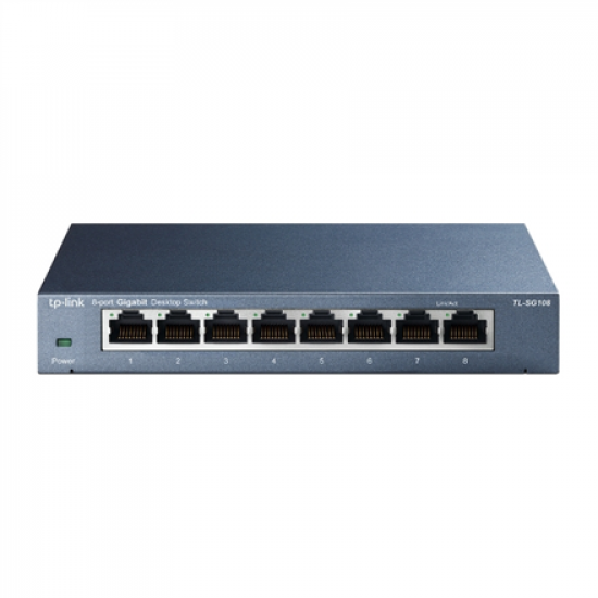 TP-LINK | Switch | TL-SG108 | Unmanaged | Desktop | Gigabit Ethernet (copper) ports quantity 8 | Power supply type External | 36 month(s)
