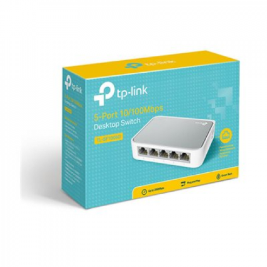 TP-LINK | Switch | TL-SF1005D | Unmanaged | Desktop | 10/100 Mbps (RJ-45) ports quantity 5 | Power supply type External | 36 month(s)