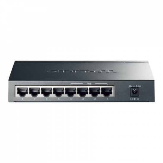 TP-LINK | Switch | TL-SG1008P | Unmanaged | Desktop | Gigabit Ethernet (copper) ports quantity 8 | Power over Ethernet (PoE) ports quantity 4 | Power supply type External | 36 month(s)