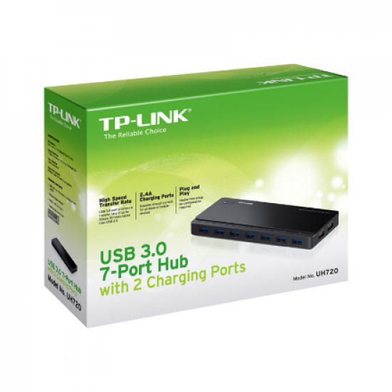 TP-LINK UH720 USB 3.0 7-Port Hub with 2 Charging Ports
