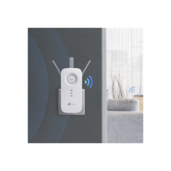 TP-LINK | Extender | RE450 | 802.11ac | 2.4GHz/5GHz | 450+1300 Mbit/s | 10/100/1000 Mbit/s | Ethernet LAN (RJ-45) ports 1 | MU-MiMO No | no PoE | Antenna type 3xExternal