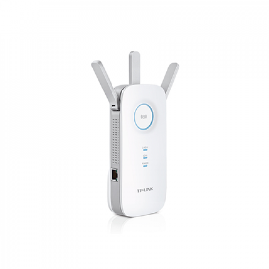 TP-LINK | Extender | RE450 | 802.11ac | 2.4GHz/5GHz | 450+1300 Mbit/s | 10/100/1000 Mbit/s | Ethernet LAN (RJ-45) ports 1 | MU-MiMO No | no PoE | Antenna type 3xExternal