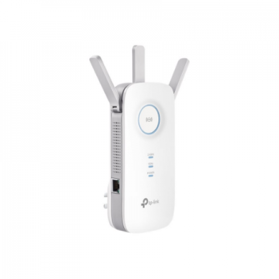 TP-LINK | Extender | RE450 | 802.11ac | 2.4GHz/5GHz | 450+1300 Mbit/s | 10/100/1000 Mbit/s | Ethernet LAN (RJ-45) ports 1 | MU-MiMO No | no PoE | Antenna type 3xExternal