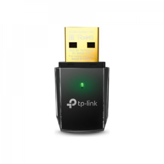 TP-LINK | AC600 Wireless Dual Band USB 2.0 Adapter | Archer T2U