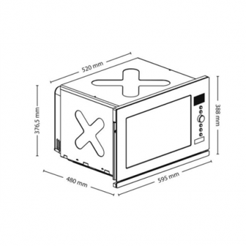 Caso | Microwave Oven | EMCG 32 | Built-in | 32 L | 1000 W | Convection | Grill | Stainless steel