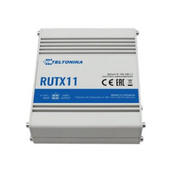 Industrial Router 4G LTE Cat6 DualSIM | RUTX11 | 802.11ac | 867 Mbit/s | 10/100/1000 Mbit/s | Ethernet LAN (RJ-45) ports 4 | Mesh Support No | MU-MiMO Yes | 4G | Antenna type 2xSMA for LTE, 2xRP-SMA for WiFi, 1xRP-SMA for Bluetooth, 1xSMA for GNSS | 1 | 2