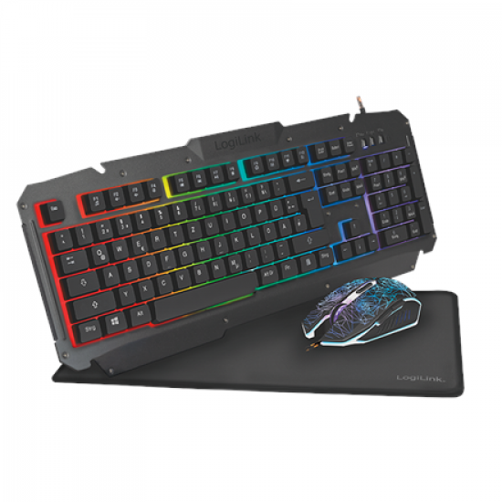 Logilink | Gaming-Set, keyboard, mouse and mouspad | ID0185 | Keyboard, Mouse and Pad Set | Wired | Mouse included | DE | Numeric keypad