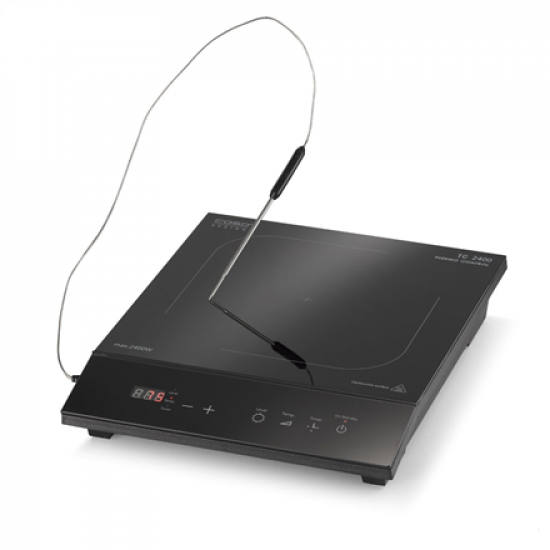 Caso | Table hob | TC 2400 ThermoControl | Number of burners/cooking zones 1 | Sensor touch | Black | Induction