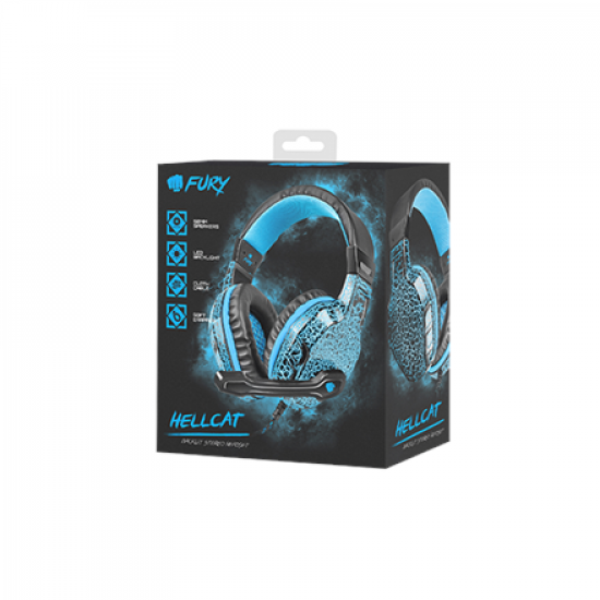 Fury | Wired | On-Ear | Gaming Headset | NFU-0863	Hellcat