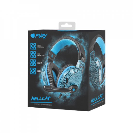 Fury | Wired | On-Ear | Gaming Headset | NFU-0863	Hellcat
