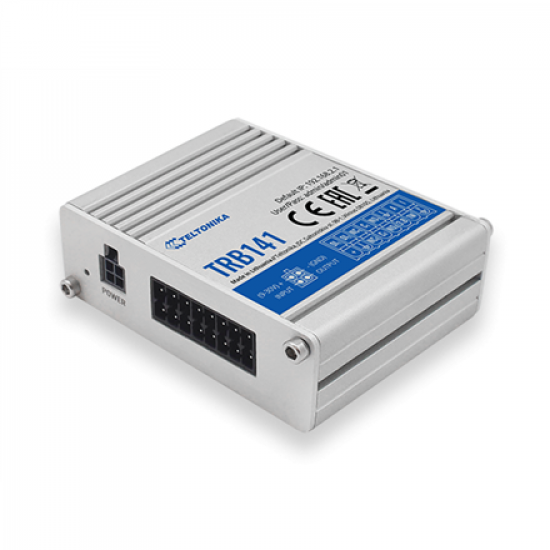 LTE Gateway | TRB141 | No Wi-Fi | Ethernet LAN (RJ-45) ports 0 | Mesh Support No | MU-MiMO No | 2G/3G/4G | Antenna type 1 x SMA for LTE | 1 x Virtual network interface via micro USB