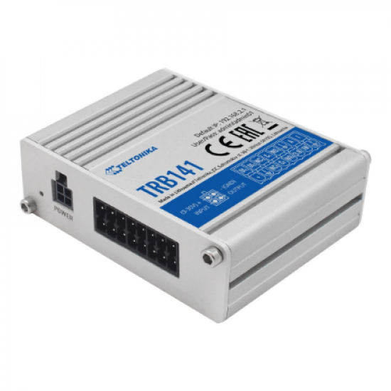 LTE Gateway | TRB141 | No Wi-Fi | Ethernet LAN (RJ-45) ports 0 | Mesh Support No | MU-MiMO No | 2G/3G/4G | Antenna type 1 x SMA for LTE | 1 x Virtual network interface via micro USB