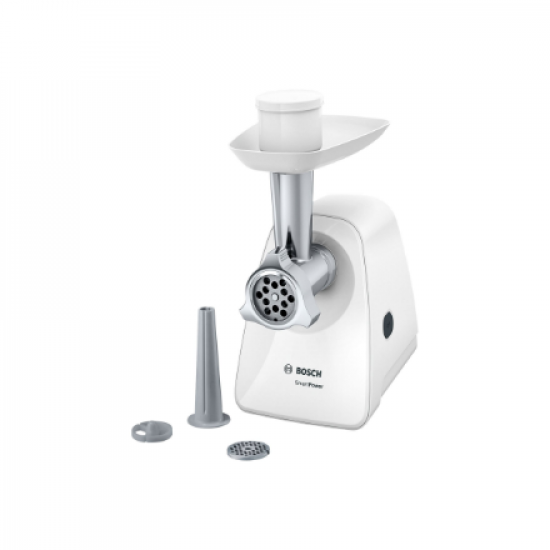 Bosch | Meat mincer SmartPower | MFW2510W | White | 350 W | Number of speeds 1 | 2 Discs: 3.8 and 8 mm; Sausage filler accessory.