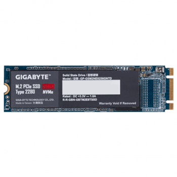 Gigabyte | GP-GSM2NE8256GNTD | 256 GB | Solid-state drive interface M.2 NVME | Read speed 1200 MB/s | Write speed 800 MB/s