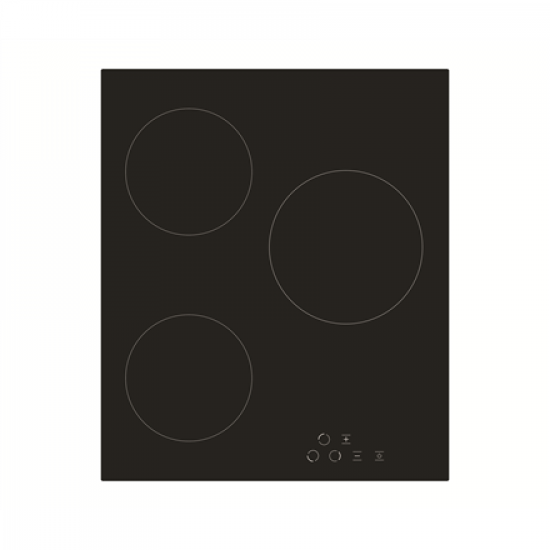 Simfer | Hob | H4.030.DECSP | Vitroceramic | Number of burners/cooking zones 3 | Touch | Black