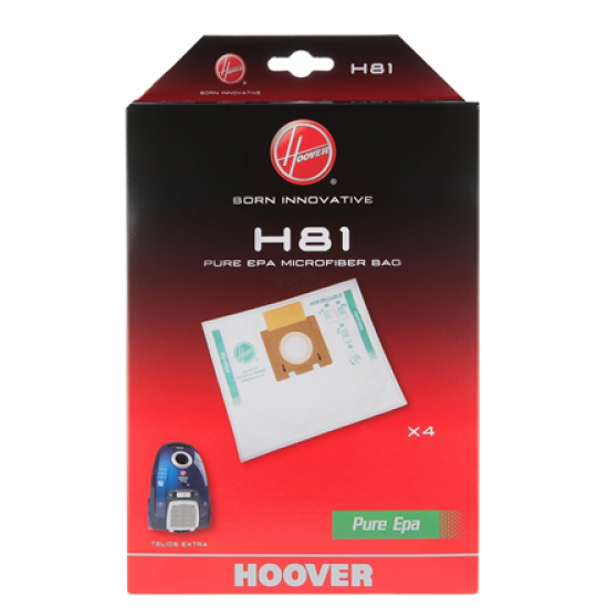 Hoover | Pure Epa microfiber Vacuum cleaner bags | H81, | White