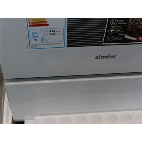 SALE OUT.  | SALE OUT. Simfer | Cooker | 4401SGRBB | Hob type Gas | Oven type Gas | White | Width 50 cm | DAMAGED PACKAGING, DAMAGED PROTECTIVE PACKAGING FOAMS, SCRATCHES PAINT ON THE TOP COVER, SCRATCHES  ON FRONT PANEL | Depth 55 cm | 49 L