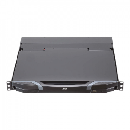Aten | 1U Ultra Short Depth Dual Rail WideScreen LCD Console (USB/HDMI/DVI/VGA)