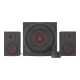 GENESIS Helium 610BT Computer Speakers, Wired, Bluetooth, Black | Genesis | Helium 610BT | Bluetooth | Red/Black | Computer Speakers