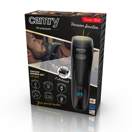 Camry | Beard trimmer | CR 2833 | Cordless | Number of length steps 4 | Black