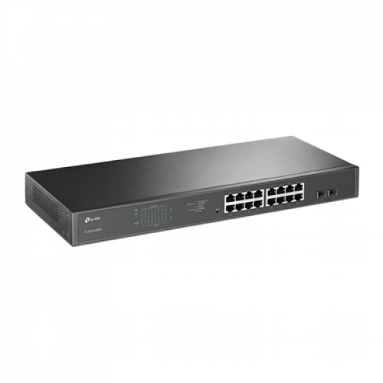 TP-LINK | Switch | TL-SG1218MPE | Web Managed | Rackmountable | Gigabit Ethernet (copper) ports quantity 16 | SFP ports quantity 2 | PoE+ ports quantity 16 | 36 month(s)