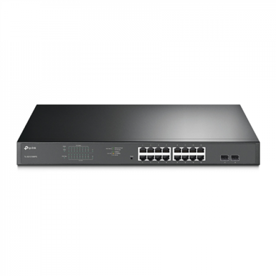 TP-LINK | Switch | TL-SG1218MPE | Web Managed | Rackmountable | Gigabit Ethernet (copper) ports quantity 16 | SFP ports quantity 2 | PoE+ ports quantity 16 | 36 month(s)