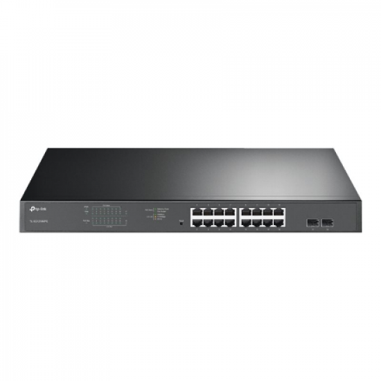 TP-LINK | Switch | TL-SG1218MPE | Web Managed | Rackmountable | Gigabit Ethernet (copper) ports quantity 16 | SFP ports quantity 2 | PoE+ ports quantity 16 | 36 month(s)