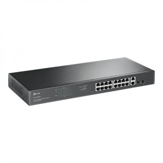 TP-LINK | Switch | TL-SG1218MPE | Web Managed | Rackmountable | Gigabit Ethernet (copper) ports quantity 16 | SFP ports quantity 2 | PoE+ ports quantity 16 | 36 month(s)