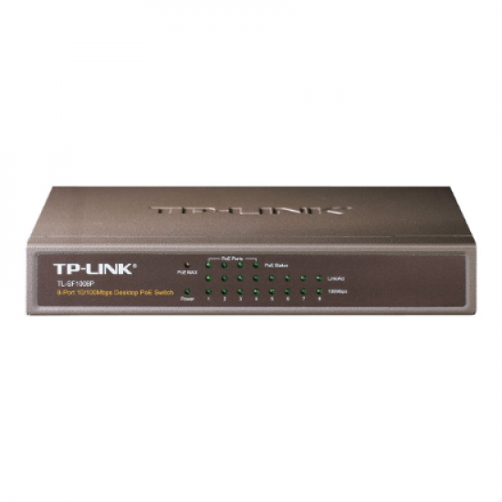 TP-LINK | Switch | TL-SF1008P | Unmanaged | Desktop | 10/100 Mbps (RJ-45) ports quantity 8 | Power over Ethernet (PoE) ports quantity 4 | Power supply type External | 36 month(s)