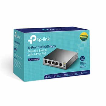 TP-LINK | Switch | TL-SF1005P | Unmanaged | Desktop | 10/100 Mbps (RJ-45) ports quantity 5 | Power over Ethernet (PoE) ports quantity 4 | Power supply type External | 36 month(s)