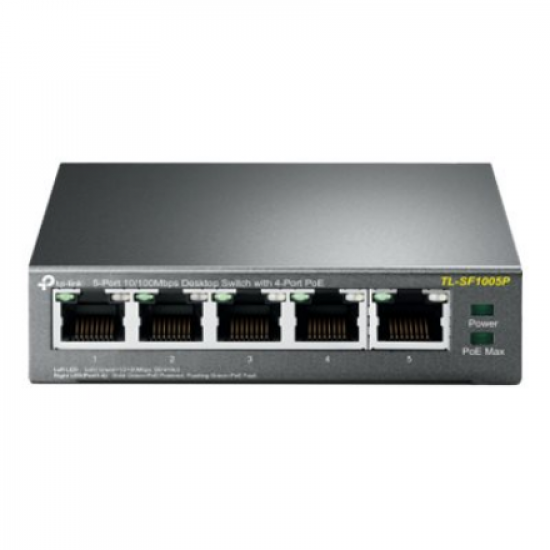 TP-LINK | Switch | TL-SF1005P | Unmanaged | Desktop | 10/100 Mbps (RJ-45) ports quantity 5 | Power over Ethernet (PoE) ports quantity 4 | Power supply type External | 36 month(s)