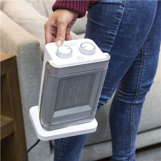 Cecotec | Ready Warm 6100 Ceramic Rotate | Ceramic Heater | 1500 W | Number of power levels 3 | Suitable for rooms up to 35-40 m³ | Suitable for rooms up to Up to 15 m² | White