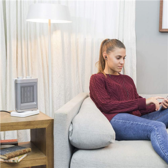 Cecotec | Ready Warm 6100 Ceramic Rotate | Ceramic Heater | 1500 W | Number of power levels 3 | Suitable for rooms up to 35-40 m³ | Suitable for rooms up to Up to 15 m² | White